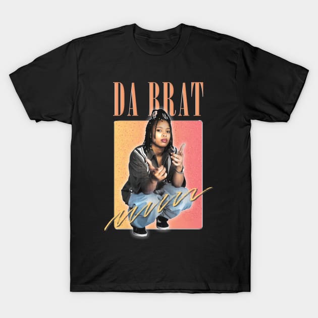 Da Brat \/\ 90s Aesthetic Fan Art Design T-Shirt by DankFutura